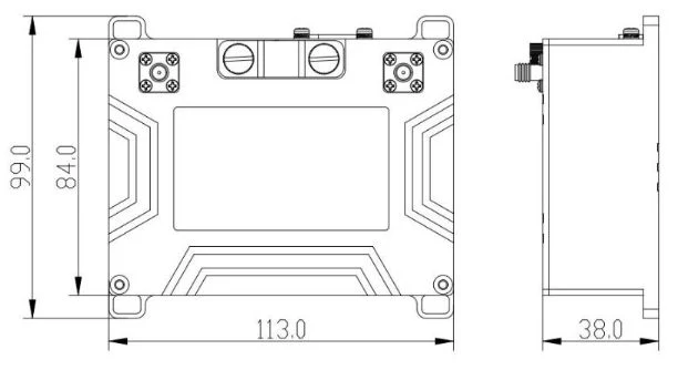 4W 80Mbps High Anti-Interference Capability Wireless Mesh Drone Accessories HD Video Transmitter