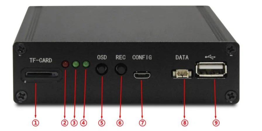 Rugged Cofdm Wireless Receiver for Uav Drone HDMI AV Input Low Latency Transmission