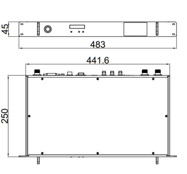 300MHz-2.7GHz Customizable 1u Rack-Mounted Long Range Transmission Cofdm Receiver