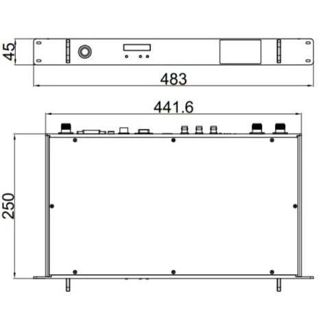 H. 264 Decoding 1u Rack Mount Cofdm Video Audio Transmitter