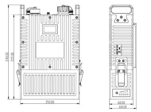 4G-LTE Ptt Manpack IP/HDMI Mesh  Radio