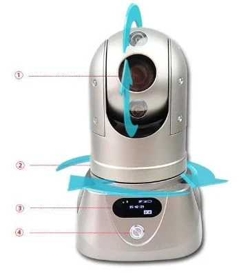 4G/5g HD Surveillance Ball with 360-Degree PTZ Camera