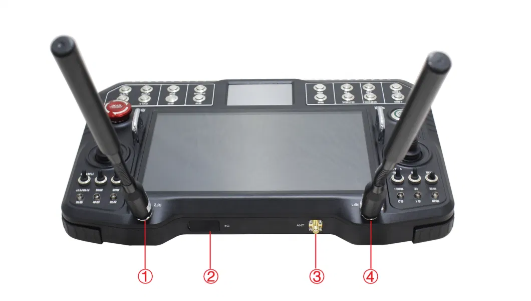 Double Screen Ugv Eod Special Equipment RF Remote Controller for Harse Environment