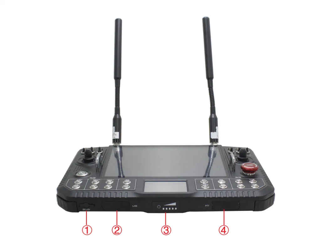 Double Screen Ugv Eod Special Equipment RF Remote Controller for Harse Environment