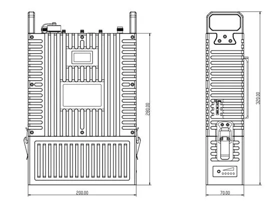 1.4GHz IP66 Manpack 10~20km Long Range Base Station Video Data Transmitter