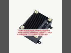 अनुकूलन योग्य 8 नोड्स नेटवर्क क्षमता ड्रोन डेटा लिंक गति गति 1000 किमी/घंटा आरएफ तरंग रूप TDD-COFDM 2T2R में