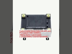अनुकूलन योग्य ड्रोन डेटा लिंक और आईएफएस समर्थन के साथ 1300-1500 मेगाहर्ट्ज 70 मेगाहर्ट्ज-6GHz अनुकूलन योग्य 2.5/5/10/20 मेगाहर्ट्ज चैनल बैंडविड्थ