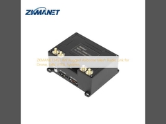 ZKMANET3451 ड्रोन, यूएवी, वीटीओएल सिस्टम के लिए 4W रग्ड एयरबोर्न मेष रेडियो लिंक